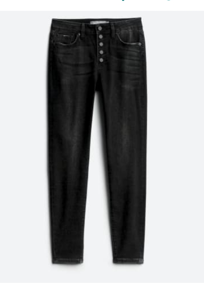 Just USA Chana Exposed button fly, skinny jean